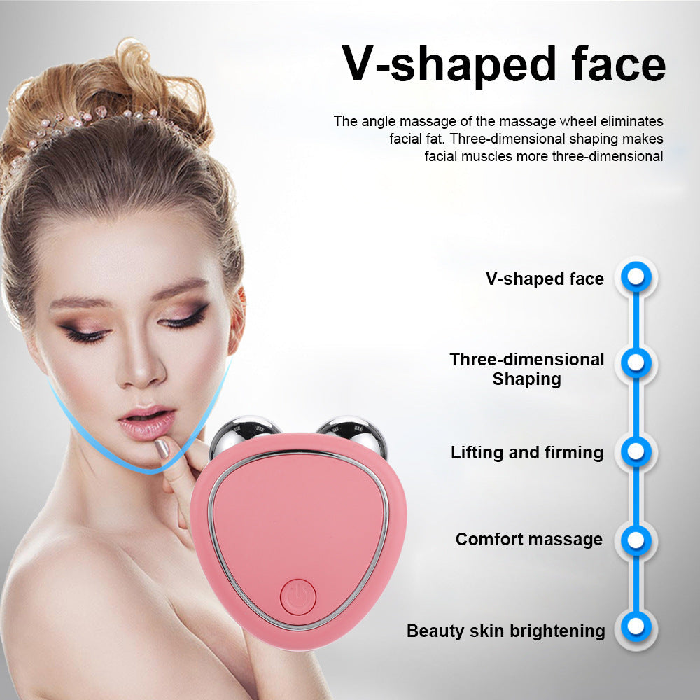Microcurrent Facial Roller Massager for Skin Lifting