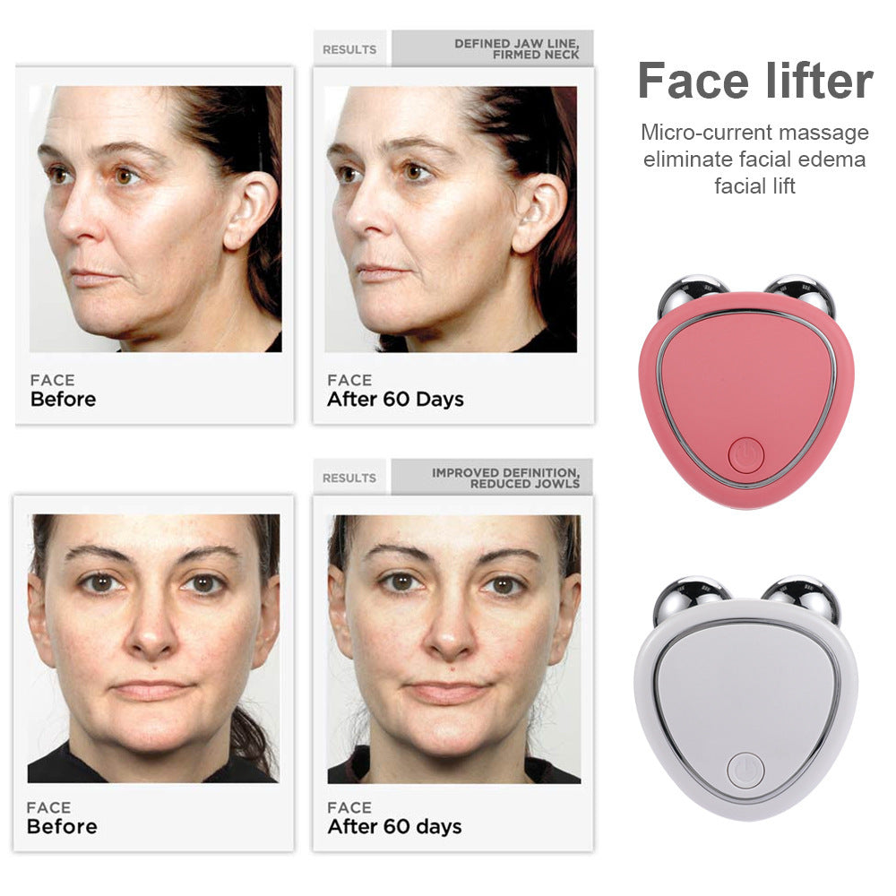 Microcurrent Facial Roller Massager for Skin Lifting