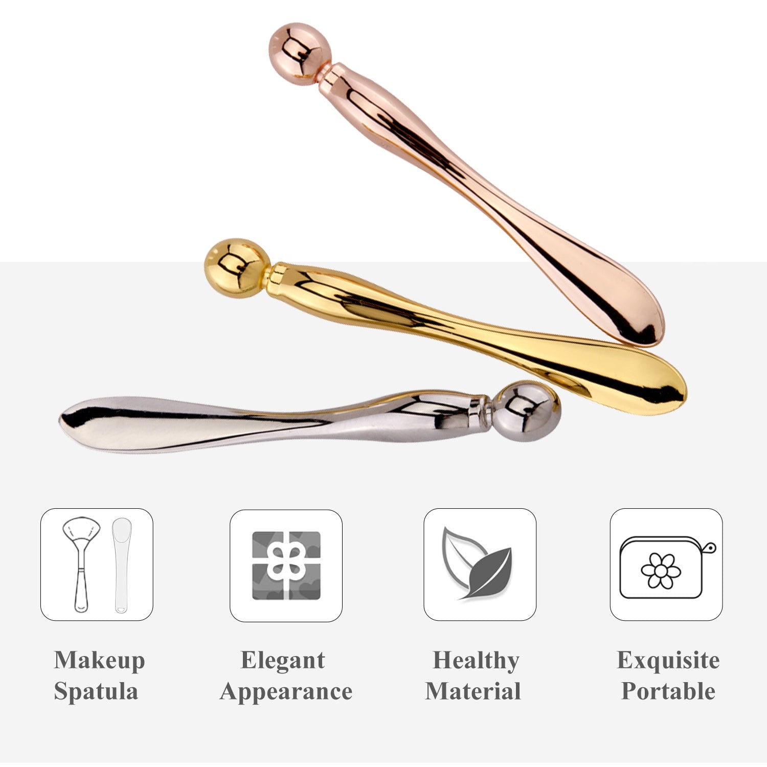 Metal Eye Cream Roller Stick & Applicator Wand